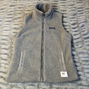 Patagonia Women's Los Gatos Fleece Vest Full Zip Puffer Sherpa Size Medium